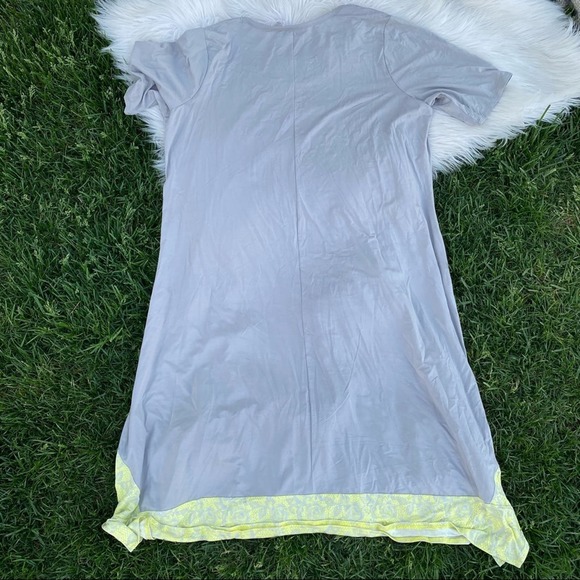 LOGO Lori Goldstein gray neon trim mode dress 1X - Picture 7 of 7